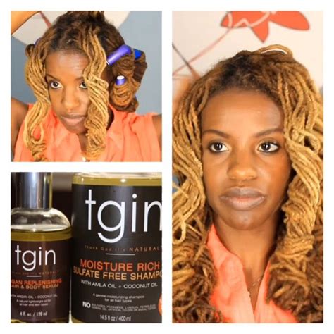 See more ideas about dreadlock hairstyles, locs hairstyles, dreads styles. Shine, moist, and soft hair with TGIN | Loc Styles in 2019 | Hair styles, Hair, Natural hair styles