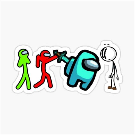 Alan Becker Sticker For Sale By Milik Ri Redbubble