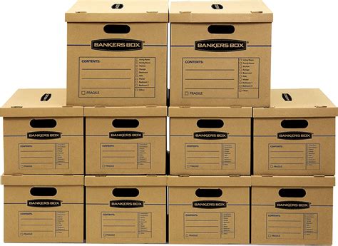 Bankers Box Smoothmove Classic Moving Kit Boxes Tape Free