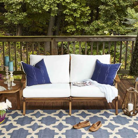 Modterior :: Outdoor :: Loveseats :: Saratoga Outdoor Patio Teak