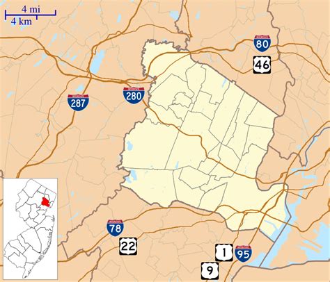 Filelocation Map Of Essex County New Jerseysvg Wikipedia