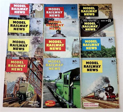 12 Issues Model Railway News Magazine Complete Year 1960 Re Dock