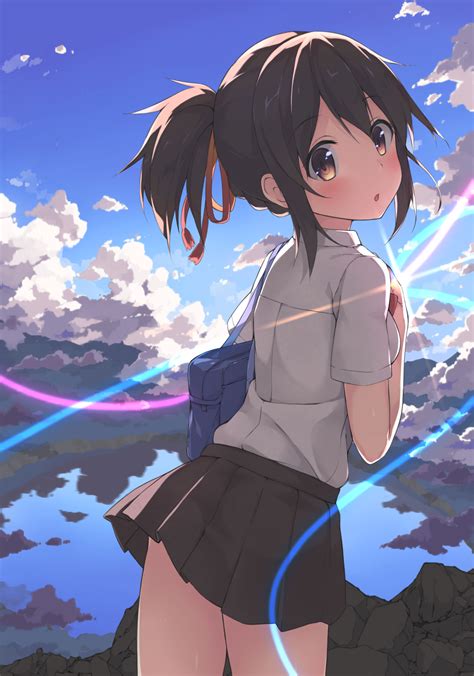 Miyamizu Mitsuha Kimi No Na Wa Ranimeponytails