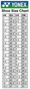 International Shoe Size Conversion Charts Badminton Hq