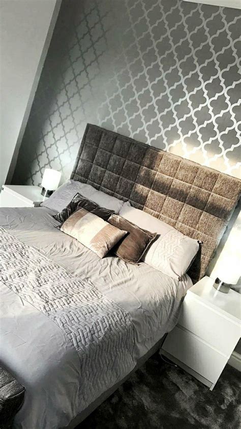 It occupies prime real estate and offers instant texture, color, and pattern. Camden Trellis Wallpaper Soft Grey Silver (With images ...