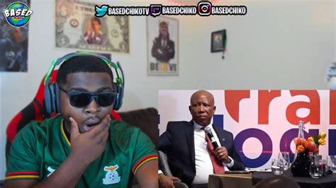 julius malema best moments from frank dialogue with journalists part2 reaction youtube