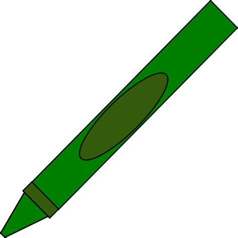Totetude Green Crayon Clip Art at Clker.com - vector clip art online png image