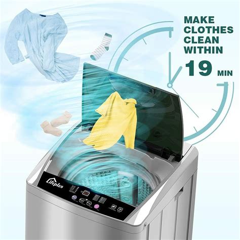 Lifeplus Portable Full Automatic Washing Machine And Spin Dry 18cuft Germaphobix