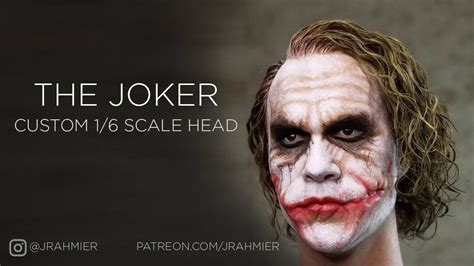 Heath Ledger Joker 16 Sculpt Painting And Hair Process Youtube