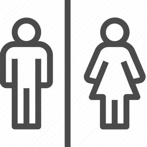 Bathroom Boy Female Girl Male Man Woman Icon