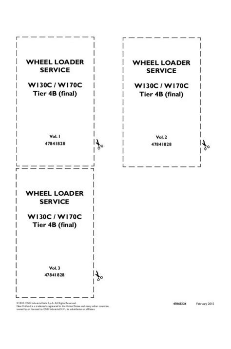 New Holland Ce W130c W170c Service Manual