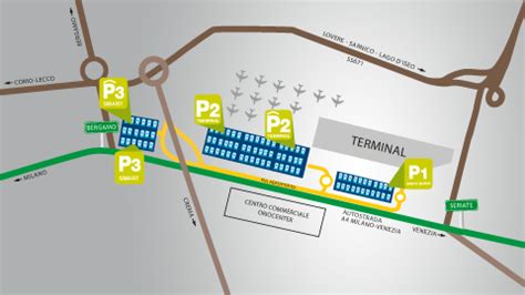 A4 torino milano, tangenziale est. Parcheggiare vicino all'Aeroporto di Orio al Serio di Bergamo