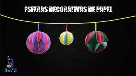 Diy Como Hacer Esferas De Papel Youtube