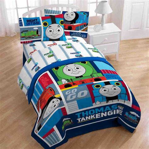 It is ultra soft and has a thomas train rides the rails pattern! Thomas the Train Twin Comforter Set - Home Furniture Design