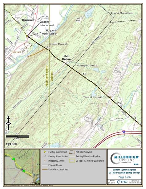 Millennium Pipeline Pre Filing For Eastern System Upgrade Project
