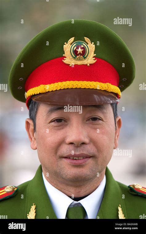 Vietnamese Army Officer In Hanoi Vietnam Stock Photo Alamy