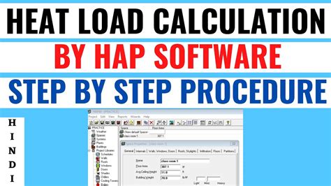 Heat Load Calculation In Hindi I Heat Load Calculation In Hvac I By Hap