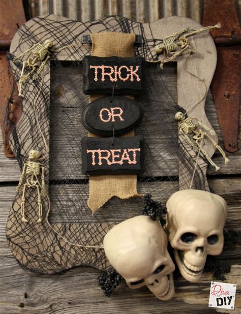 Halloween Wreath How To Make A Spooky Skull Wreath