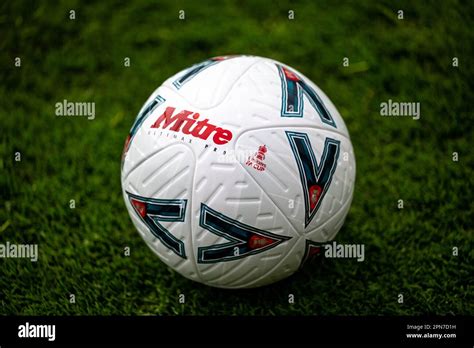 Mitre Pro Delta Fa Cup Ball Stock Photo Alamy