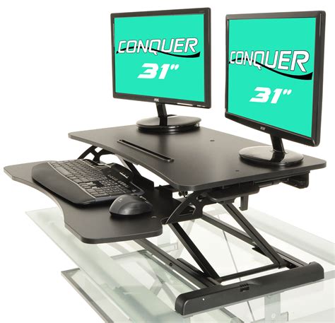 If you're looking for an affordable standing desk, the varidesk pro plus 36 is the perfect choice! Height Adjustable Standing Desk Monitor Riser Tabletop Sit ...