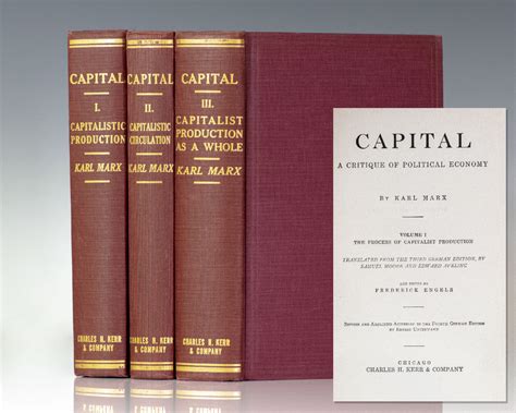 capital a critical analysis of capitalist production karl marx first edition