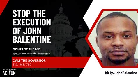 Stop The Execution Of John Balentine In Texas Action Network