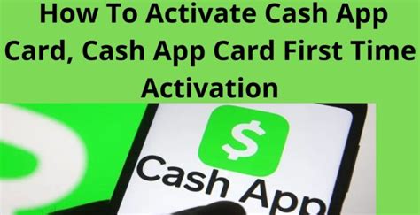 How To Activate Cash App Card Cash App Card First Time Activation