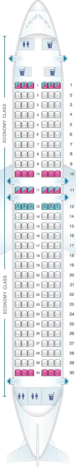 Plan De Cabine Scandinavian Airlines Sas Airbus A320neo Seatmaestrofr