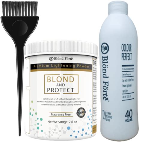 Blond Forte Blond N Protect 169 Oz Premium Hair Lightener 8 With Amino Acids Developer 12 40
