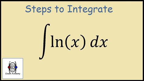 Wolfram|alpha can compute indefinite and definite integrals of one or more variables, and can be used to explore plots. How to integrate ln x (Integration by Parts) - YouTube