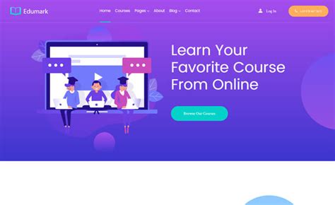 Edumark Free Bootstrap 4 Html5 Education Website Template