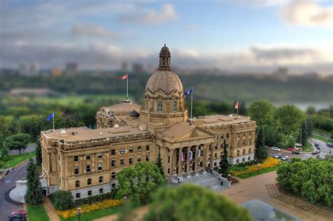 Tilt Shift The Legislature Building Edmonton