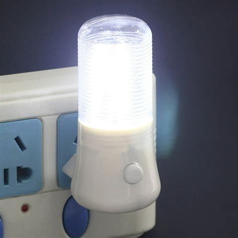 Led Night Light Wall Plug In Bright Light White Saving Energy Ac