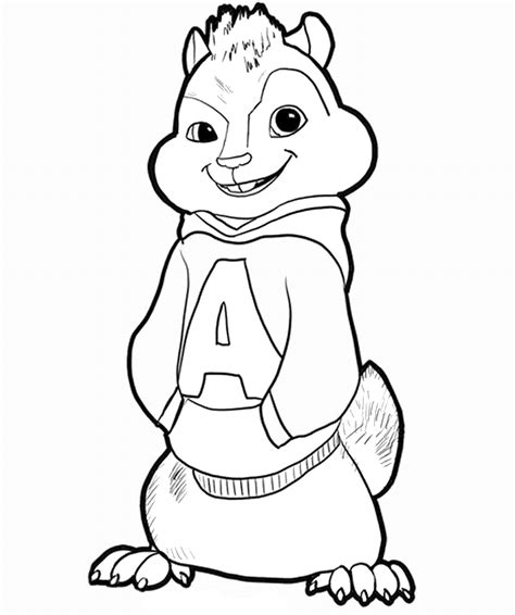 Alvin and the Chipmunks Coloring Pages