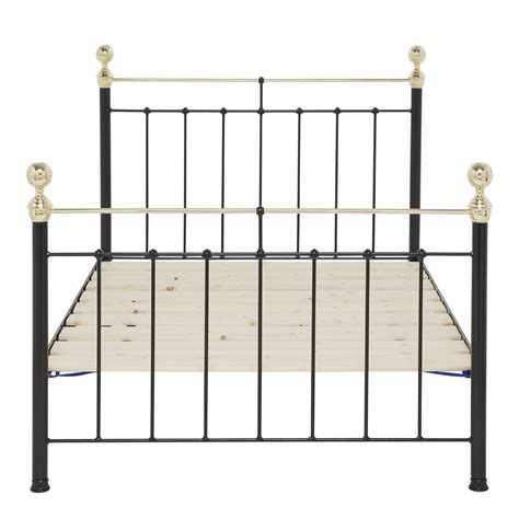 Wrought Iron And Brass Bed Co Albert Bed Frame Super King Size Black