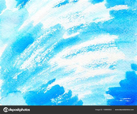 Blue Watercolor Background For Textures And Backgrounds — Stock Photo