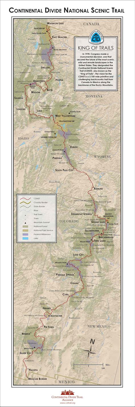 Continental Divide Trail Map Pdf