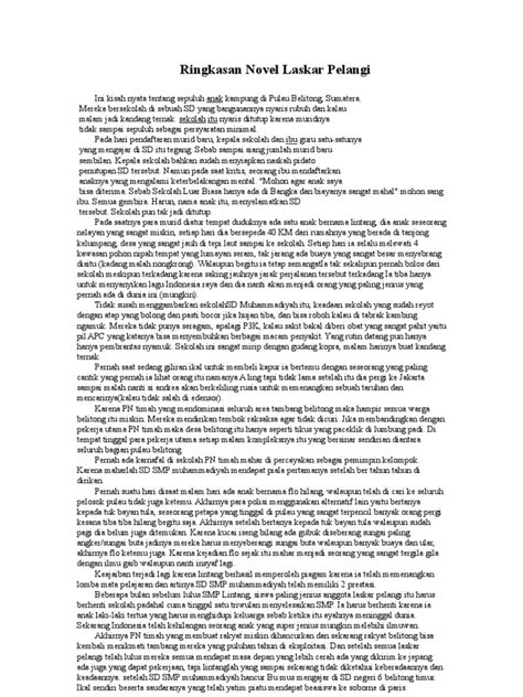 62 Kutipan Novel Laskar Pelangi Karya Andrea Hirata