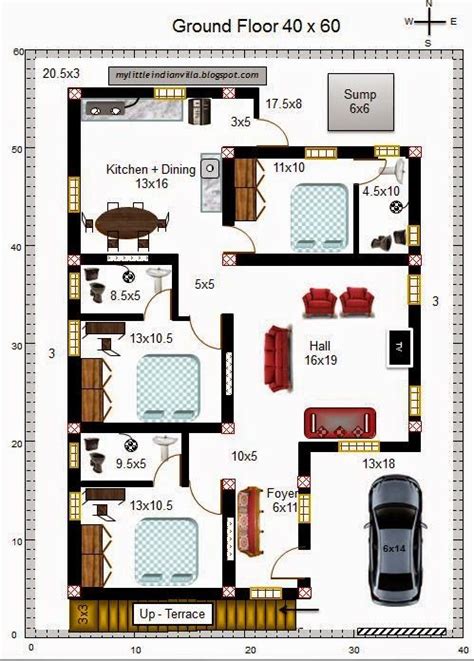 Drawings playlist 2bhk plus 2bhk for two brothers house plan 30 × 50 west face 3bhk house plan map naksha 31. Image result for house plans 50x30 south facing plots ...