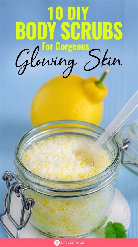 10 Simple Homemade Body Scrubs For Gorgeous Glowing Skin No Matter