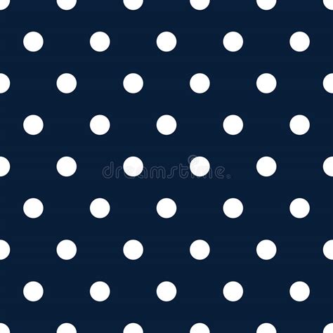 Retro Pattern With White Polka Dots On Dark Blue Background Stock Vector Illustration Of Blogs