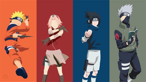 Team 7 Sasuke Sakura Naruto Anime Personajes De Naruto