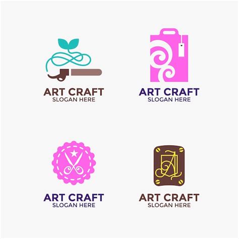 Premium Vector Handmade Craft And Knitting Vector Logo Design