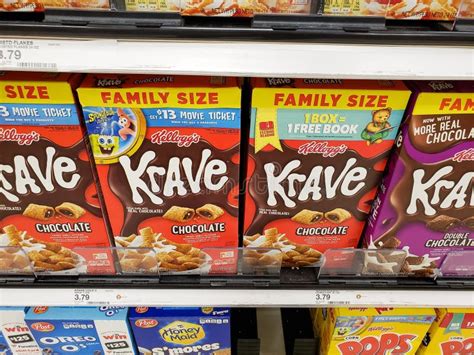 Krave Cereal At Store Editorial Photo Image Of Aisle 238156571