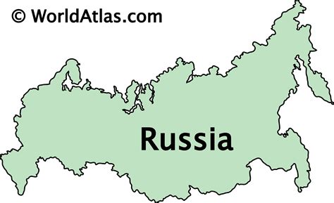 Printable Map Of Russia