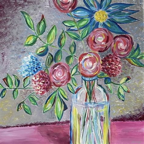 Flower Vase Art Print | Etsy