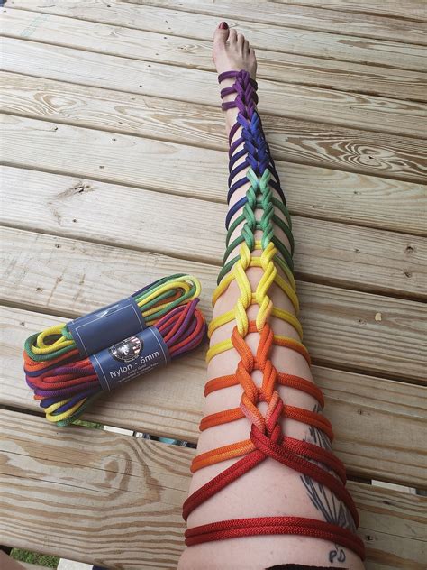 Nylon Bondage Rope Rainbow Shibari Rope Synthetic Rope Mature Etsy