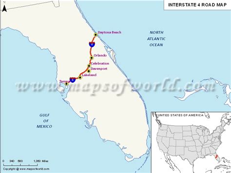 Map Of Florida With Interstate Highways United States Map