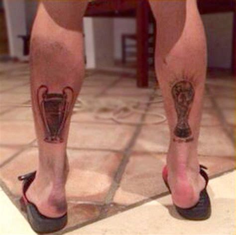 Sergio Ramos Trophy Tattoos Champions League Trophy Cup Tattoo World