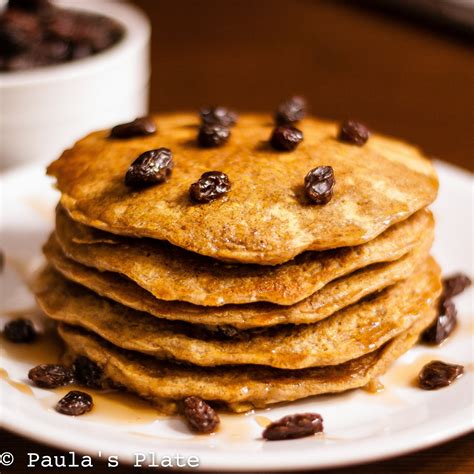 Add the flour mixture at low speed. Oatmeal Raisin Cookie Pancakes - Paula's Plate